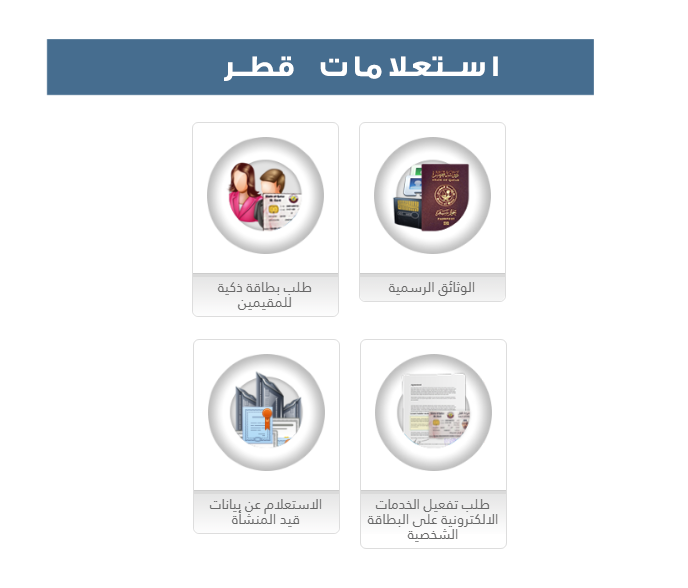 استعلامات الوثائق الرسمية في قطر